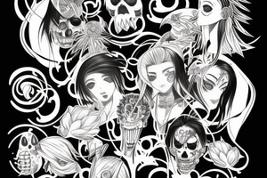 İchigo bleach hollow tattoo idea