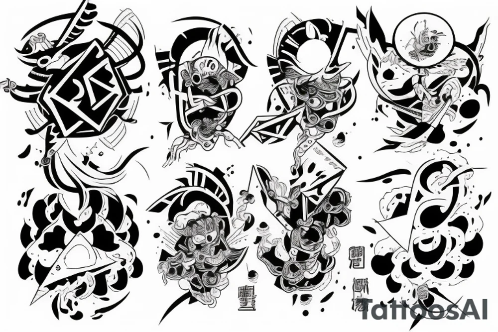 Mathimatics drmon tattoo idea