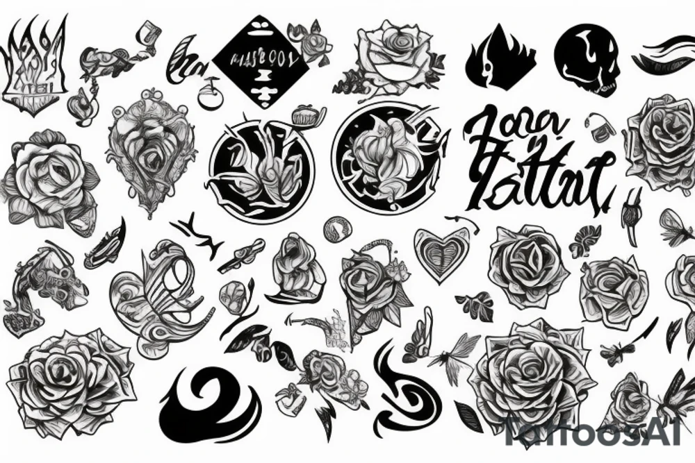 End to start tattoo idea