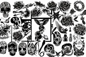 End to start tattoo idea