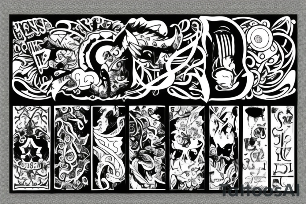 End to start tattoo idea