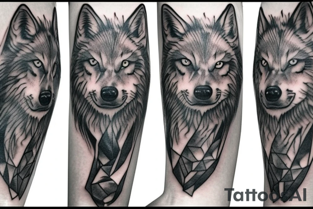 Wolf tattoo idea