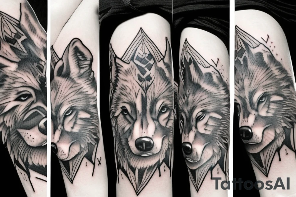 Wolf tattoo idea