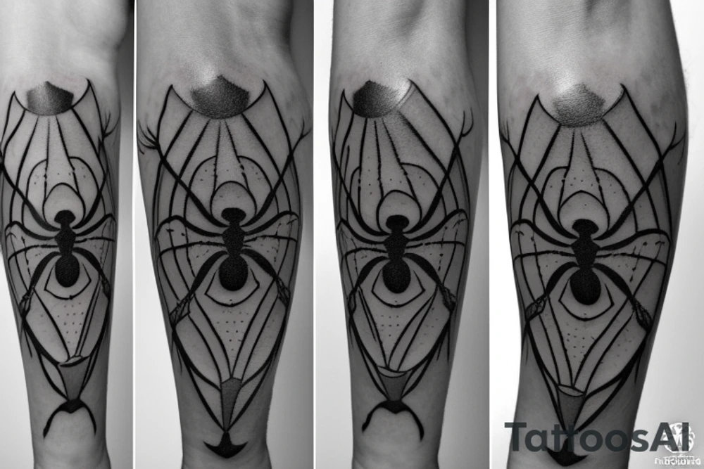 A black widow spider tattoo tattoo idea