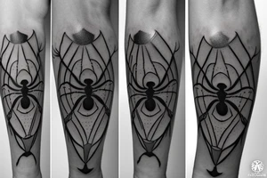 A black widow spider tattoo tattoo idea