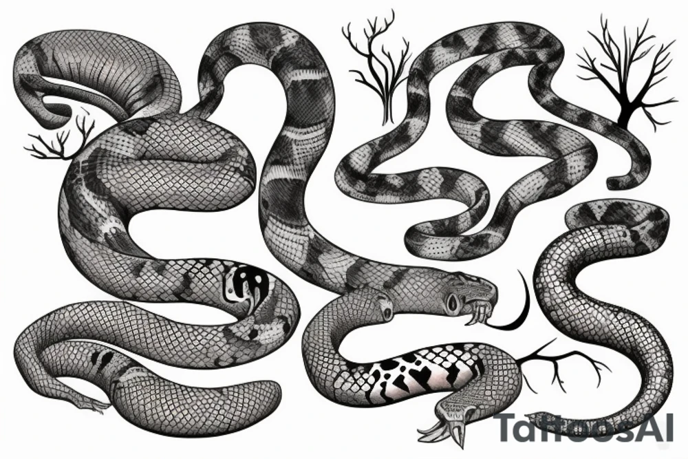 Tree python tattoo idea