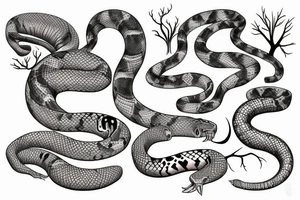 Tree python tattoo idea
