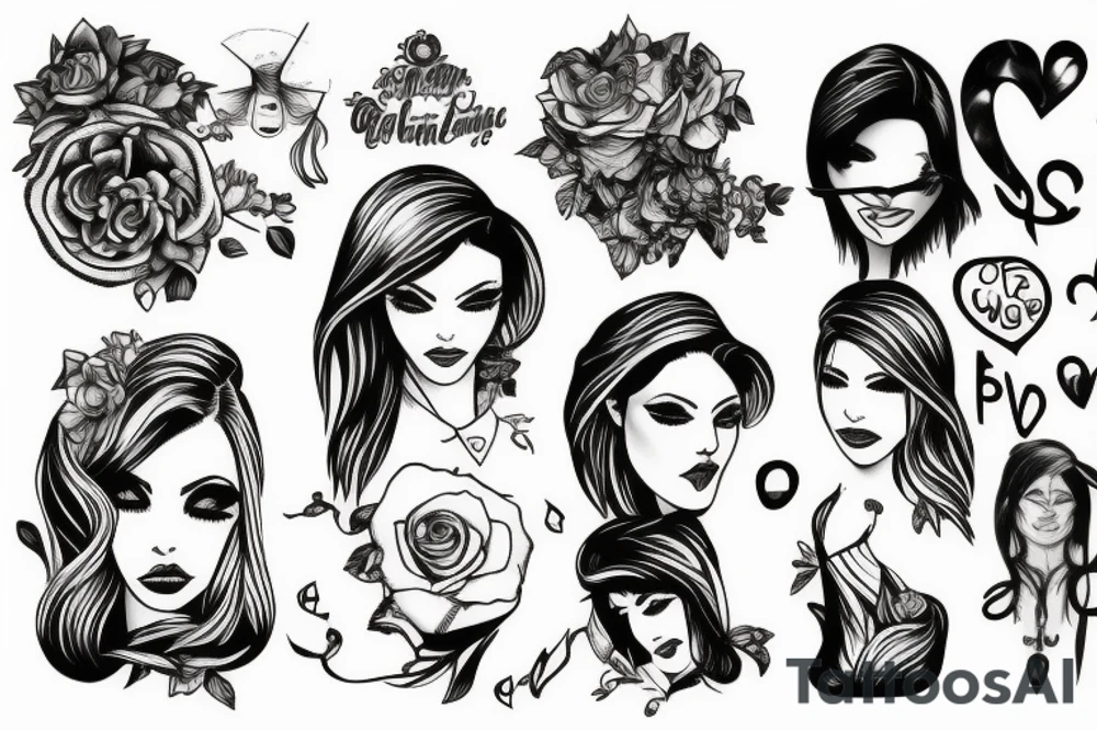 Creeping Out lesbians tattoo idea