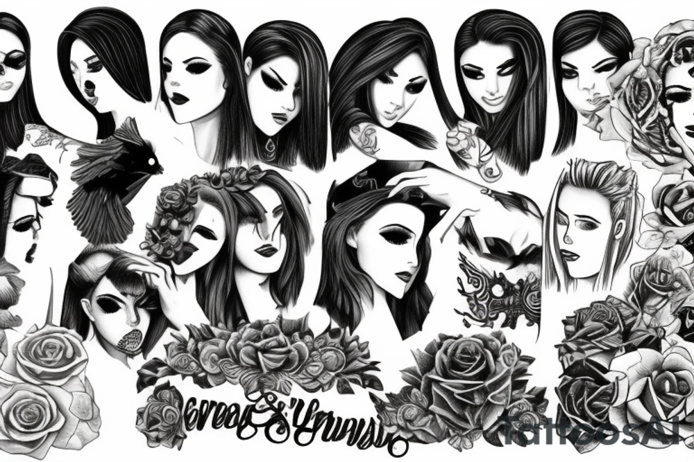 Creeping Out lesbians tattoo idea