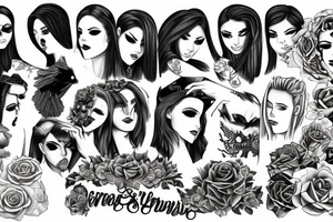 Creeping Out lesbians tattoo idea