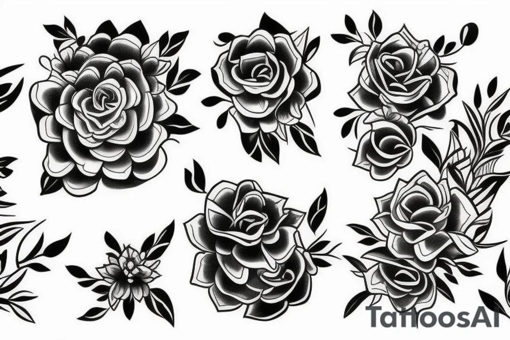 floral tatto off a band on forearm fine lines tattoo idea