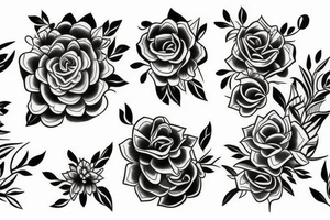 floral tatto off a band on forearm fine lines tattoo idea