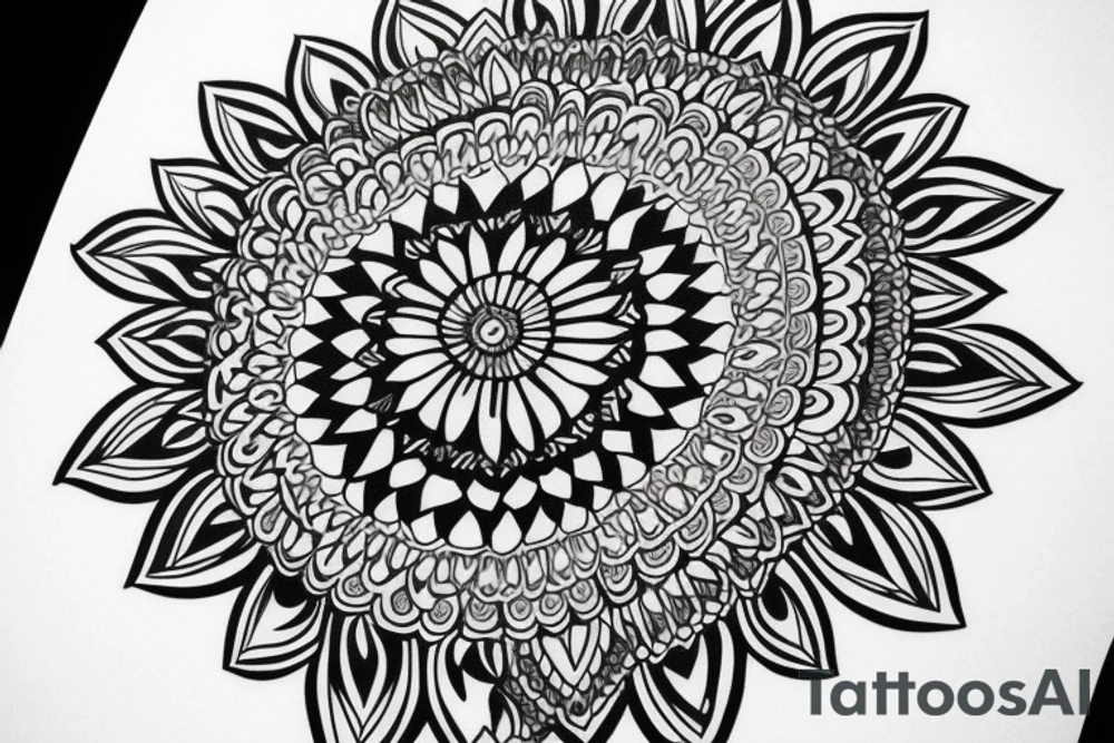 mandala forearm tattoo idea