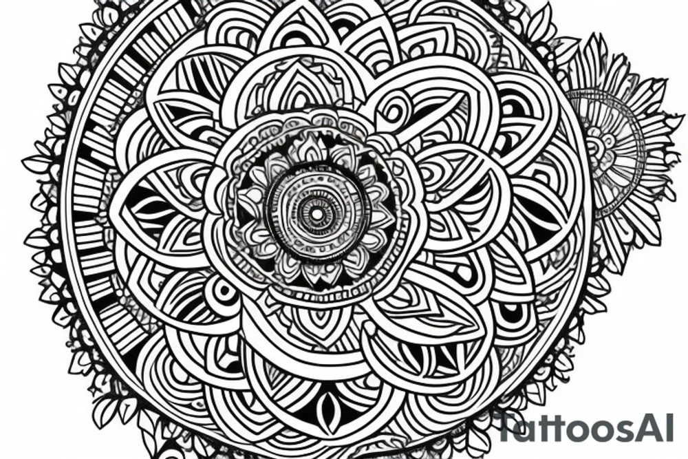 mandala forearm tattoo idea