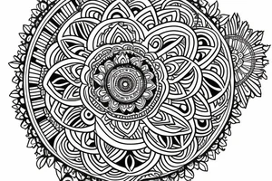 mandala forearm tattoo idea