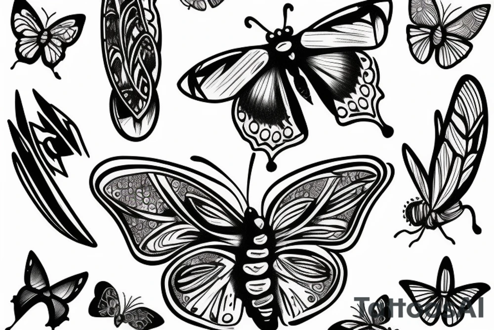 Butterfly Knife tattoo idea