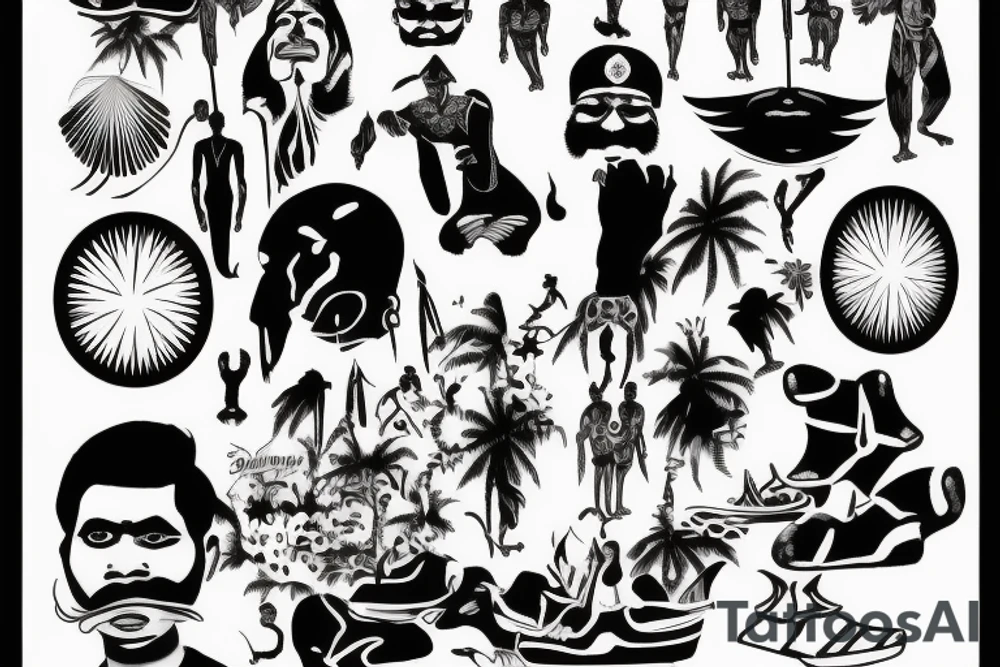 1972 Uganda kicking out all Indian people from the country tattoo idea
