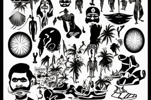 1972 Uganda kicking out all Indian people from the country tattoo idea