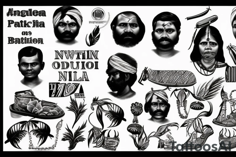1972 Uganda kicking out all Indian people from the country tattoo idea