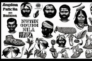 1972 Uganda kicking out all Indian people from the country tattoo idea