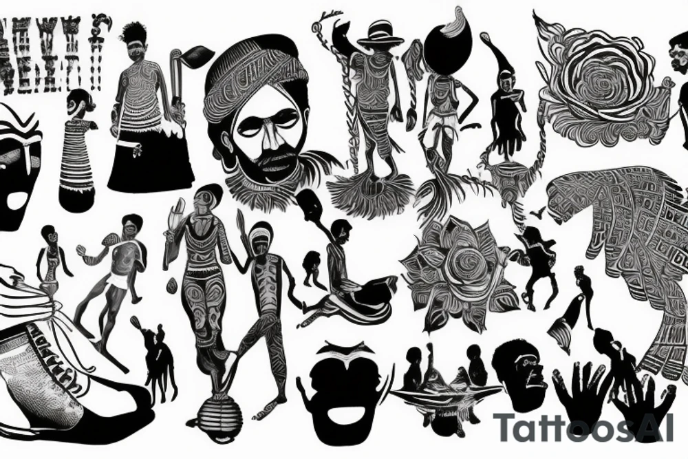1972 Uganda kicking out all Indian people from the country tattoo idea