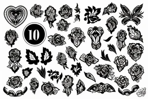 the 100 tattoo idea