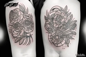 Urban tattoos with registered nurse tattoo idea