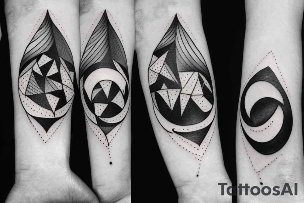 triangle leaves shapes sun moon clouds rain tattoo idea triangle leaves shapes sun moon clouds rain tattoo idea