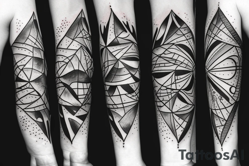 triangle leaves shapes sun moon clouds rain tattoo idea triangle leaves shapes sun moon clouds rain tattoo idea