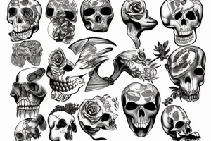 Skelton throat tattoo idea
