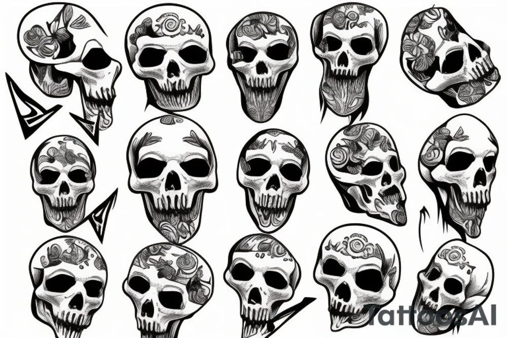 Skelton throat tattoo idea