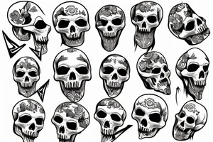 Skelton throat tattoo idea