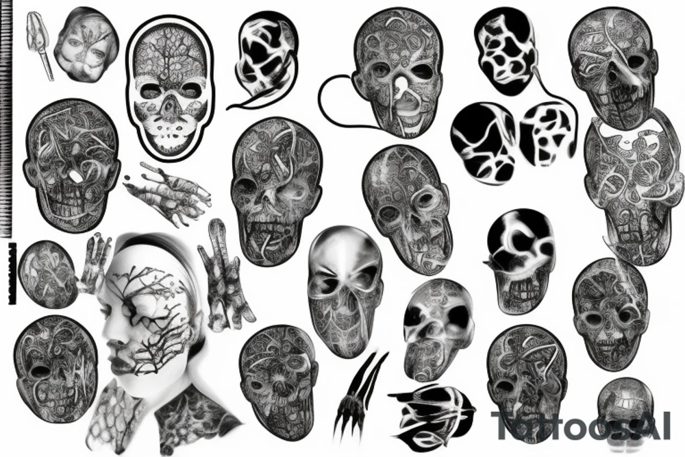 x-ray throat tattoo idea
