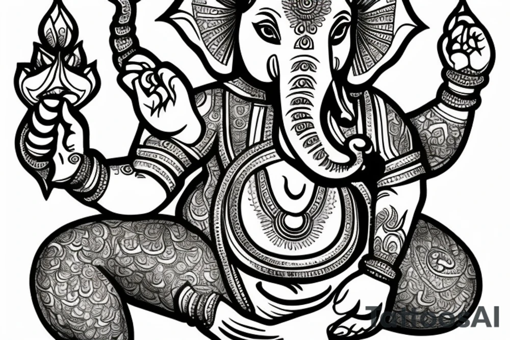Ganesha tattoo idea