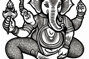 Ganesha tattoo idea