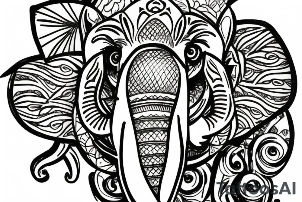 Ganesha tattoo idea