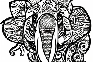 Ganesha tattoo idea