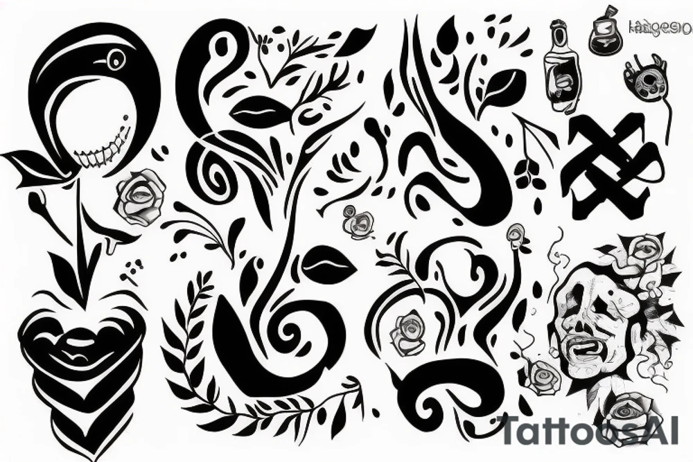 Happy depression tattoo idea