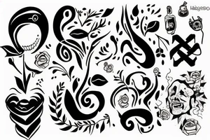 Happy depression tattoo idea
