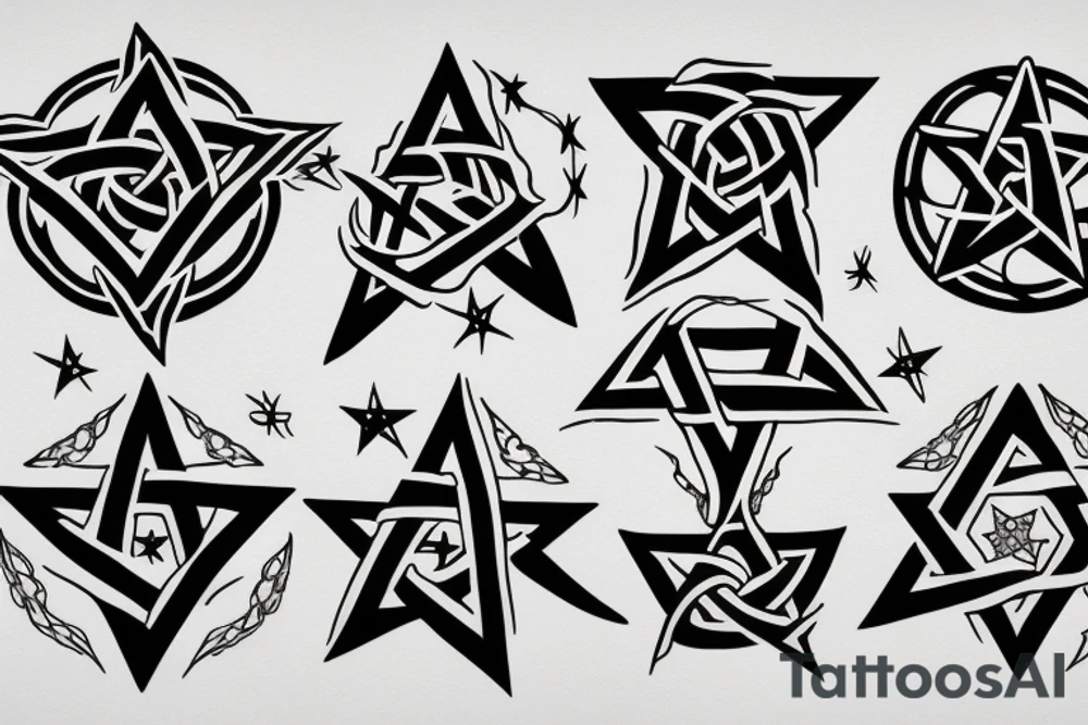 Pentagram tattoo idea