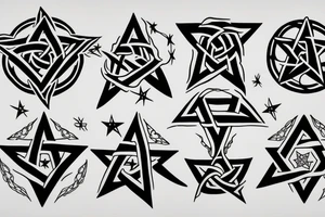 Pentagram tattoo idea