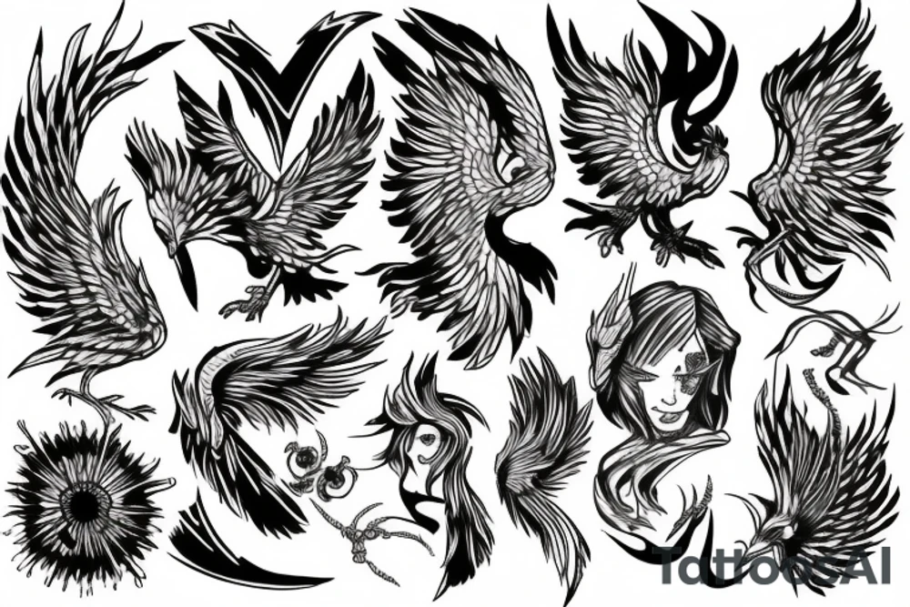 Phoenix tattoo idea