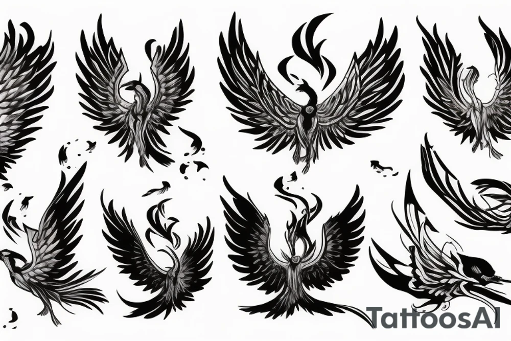 phoenix in shoulder tattoo idea