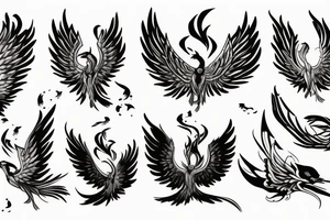 phoenix in shoulder tattoo idea