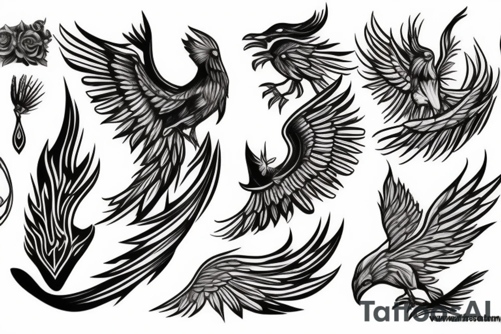 phoenix in shoulder tattoo idea