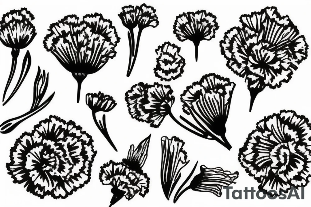 Carnation tattoo idea