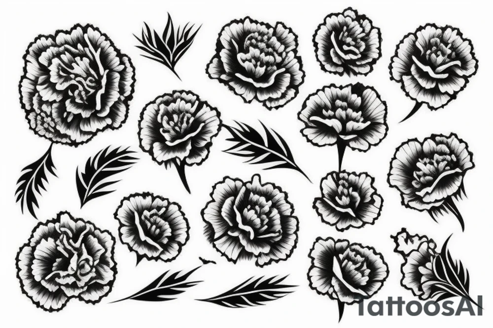 Carnation tattoo idea