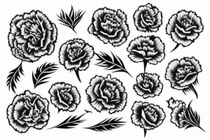 Carnation tattoo idea