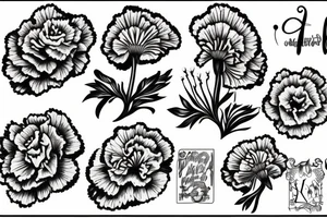 Carnation tattoo idea