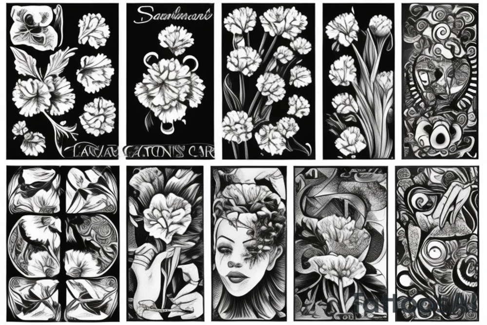 Carnation tattoo idea